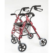 Aluminium Rollator mit Fußstütze Bild 3