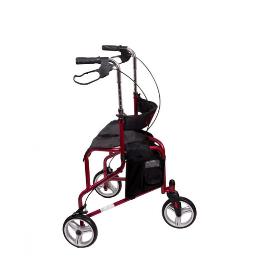 Premium 3 Rad Rollator - Rot Bild 2
