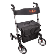 Leichtgewicht Reise Rollator - 3 Fach faltbar - Silber