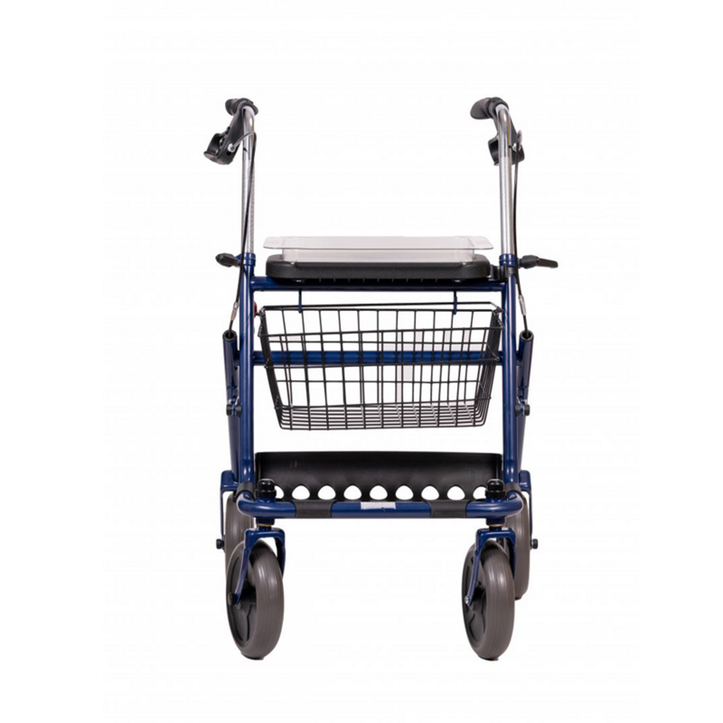 Rollator aus Stahl mit Korb Bild 2