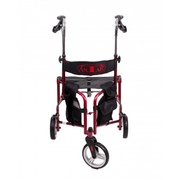 Premium 3 Rad Rollator - Rot