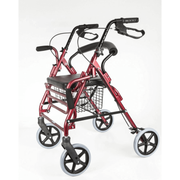 Aluminium Rollator mit Fußstütze Bild 2