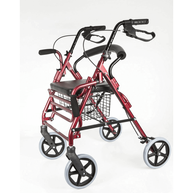Aluminium Rollator mit Fußstütze Bild 2