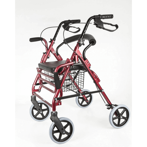 Aluminium Rollator mit Fußstütze Bild 2