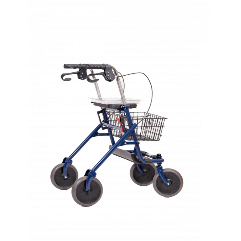 Rollator aus Stahl mit Korb Bild 3