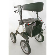 Aluminium Outdoor Rollator mit Luftbereifung - Weiß