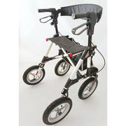 Aluminium Outdoor Rollator mit Luftbereifung - Weiß Bild 2