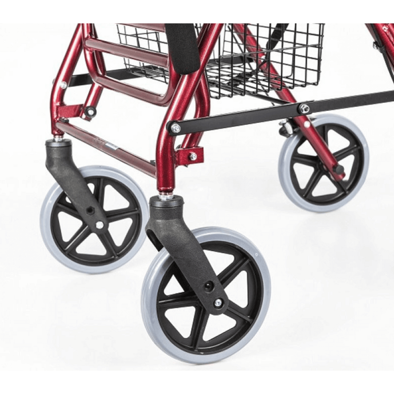 Aluminium Rollator mit Fußstütze Bild 4