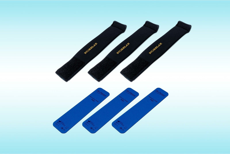 Set 3x Pad + 3x Halteband 6 x 24 cm x 24 cm