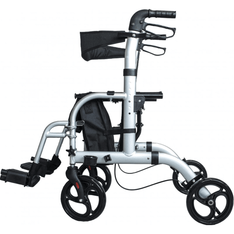 Transportrollator mit Fußstützen Bild 2