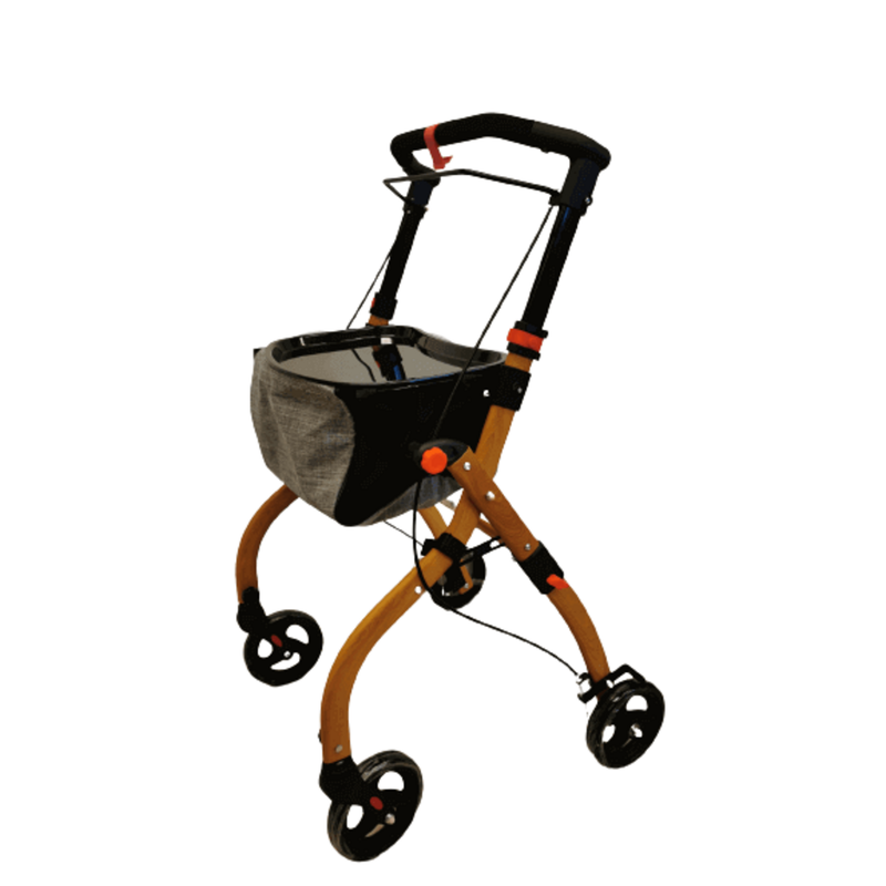 Indoor Rollator in Vollholzoptik Bild 3