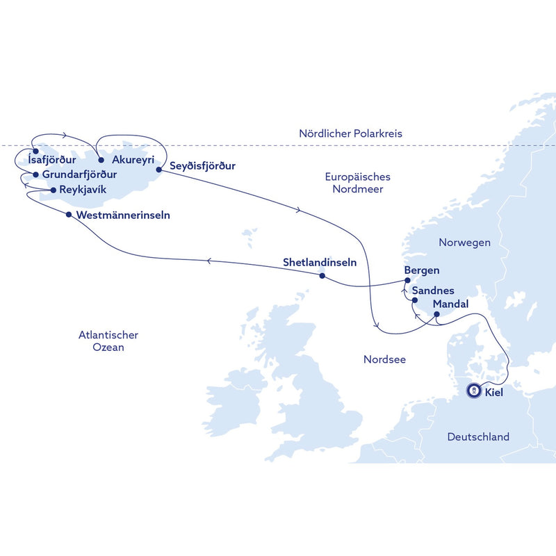 Die Höhepunkte Islands und Norwegens