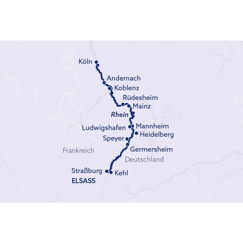 Erleben Sie Höhepunkte entlang des Rheins