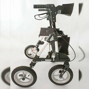 Aluminium Outdoor Rollator mit Luftbereifung - Weiß Bild 5