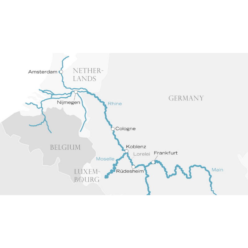 Festliche Tour von Frankfurt nach Amsterdam: Weihnachten und Silvester auf dem Rhein