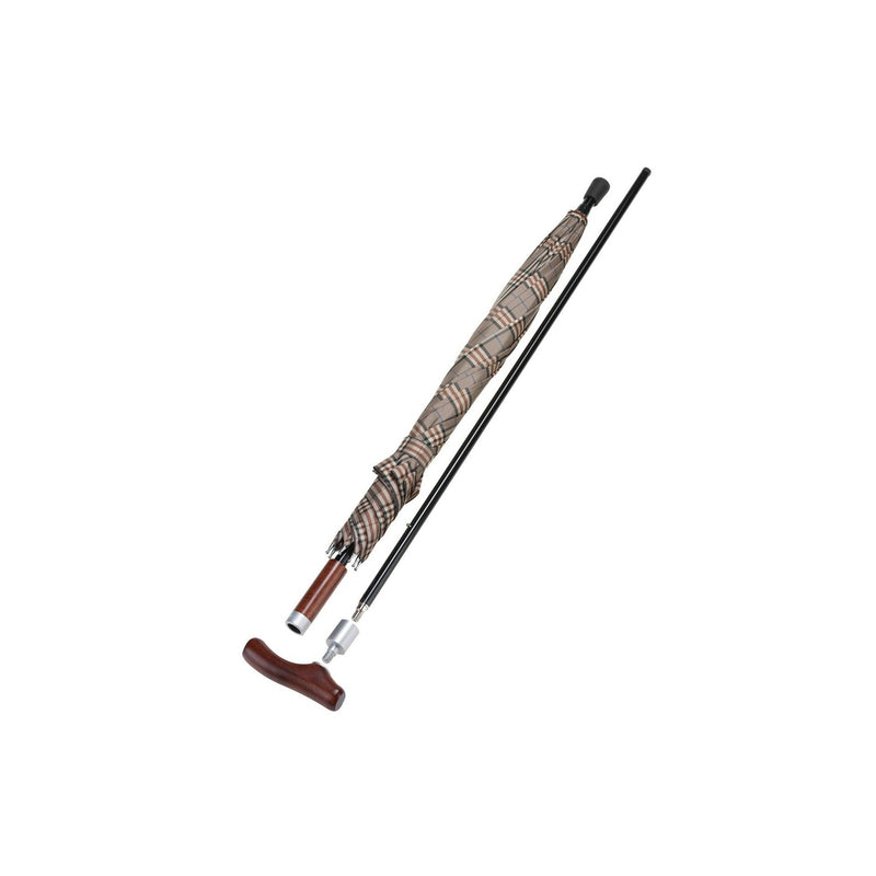 Stockschirm 100 kg - Safebrella DUO - Fritzgriff - blau-grün - kleine Ausführung