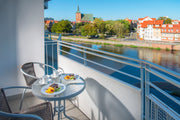 Aparthotel Nad Parsętą in Kolberg - Aussicht
