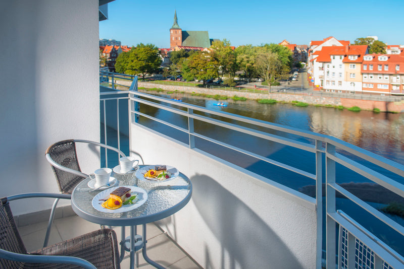 Aparthotel Nad Parsętą in Kolberg - Aussicht
