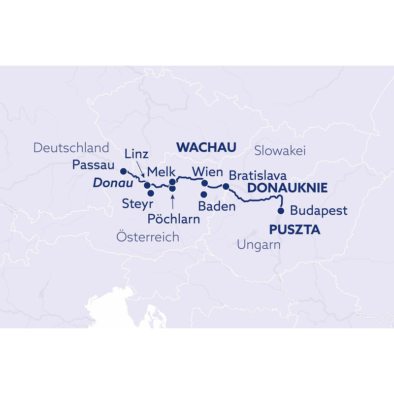 Donau-Klassiker bis nach Budapest