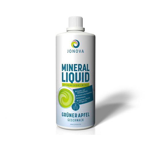 JONOVA Mineral Liquid Konzentrat 1 Liter Flasche - Grüner Apfel